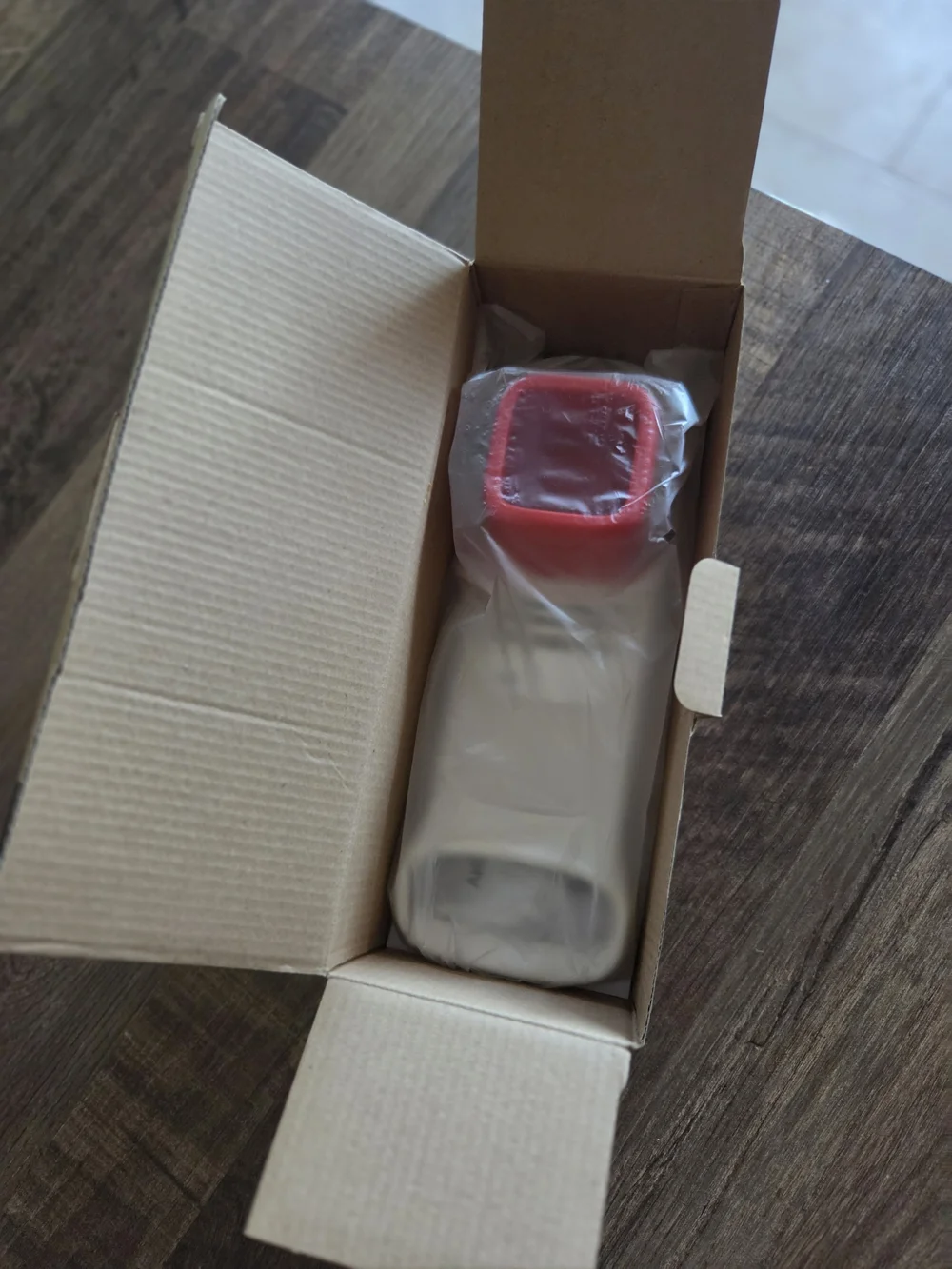 Tupperware Red Handheld Mandoline Slicer - Safe Food Holder Included